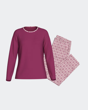 Printed women's pyjama in Cotton Modal