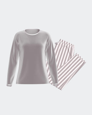 Women's velvet pyjama in Cotton Modal