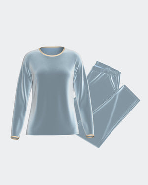Women's velvet pyjama in Cotton Modal