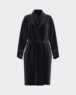 Women's long velvet dressing gown