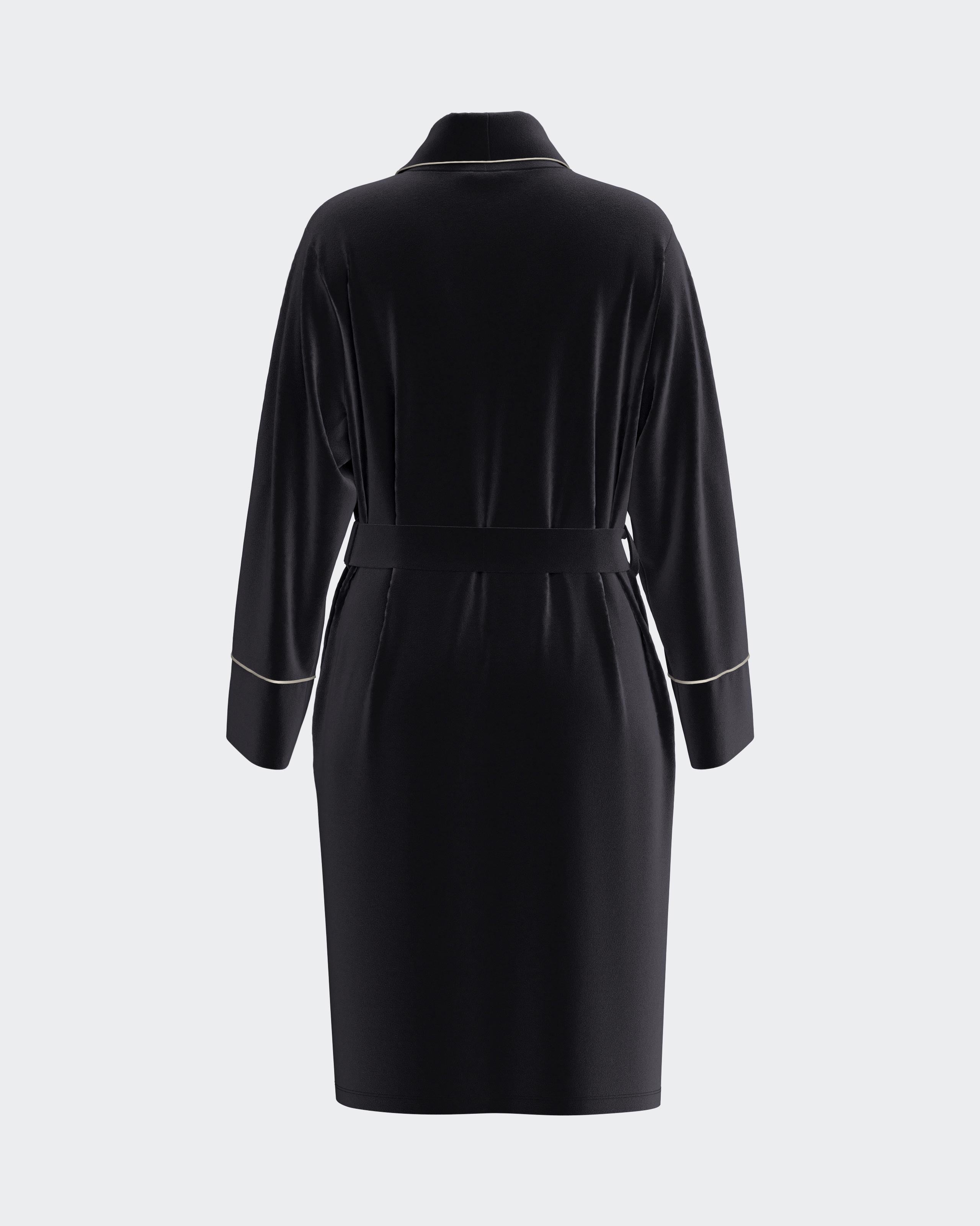 Women's long velvet dressing gown