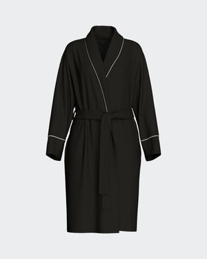 Morgenkåbe i blød modal og polyester