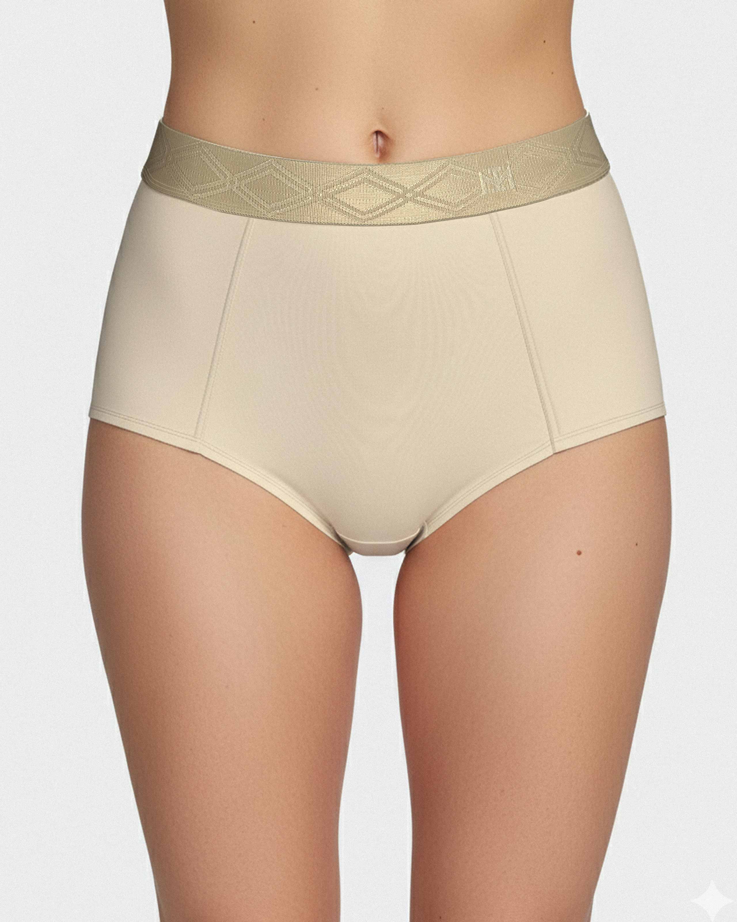 Panties with elasticated waistband in Lyocell