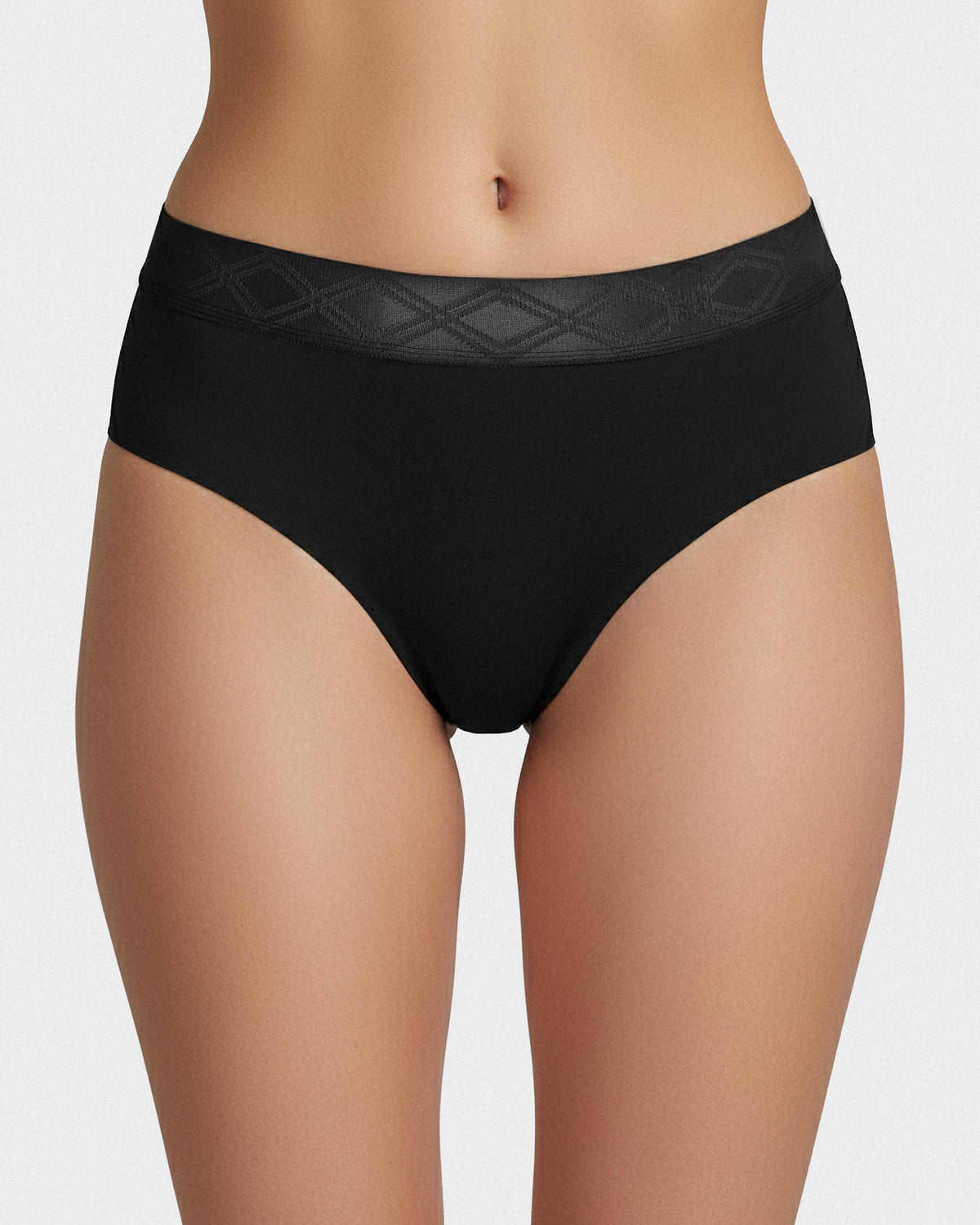 Thong with elasticated waistband in Lyocell