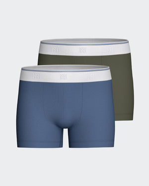 Pack of 2 boys' cotton boxer