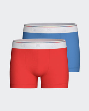 Pack of 2 boys' cotton boxer
