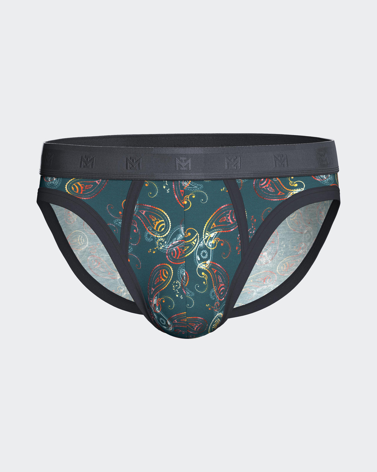 Men's cornucopia print briefs in Lyocell