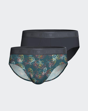 Pack of 2 men's briefs in Lyocell
