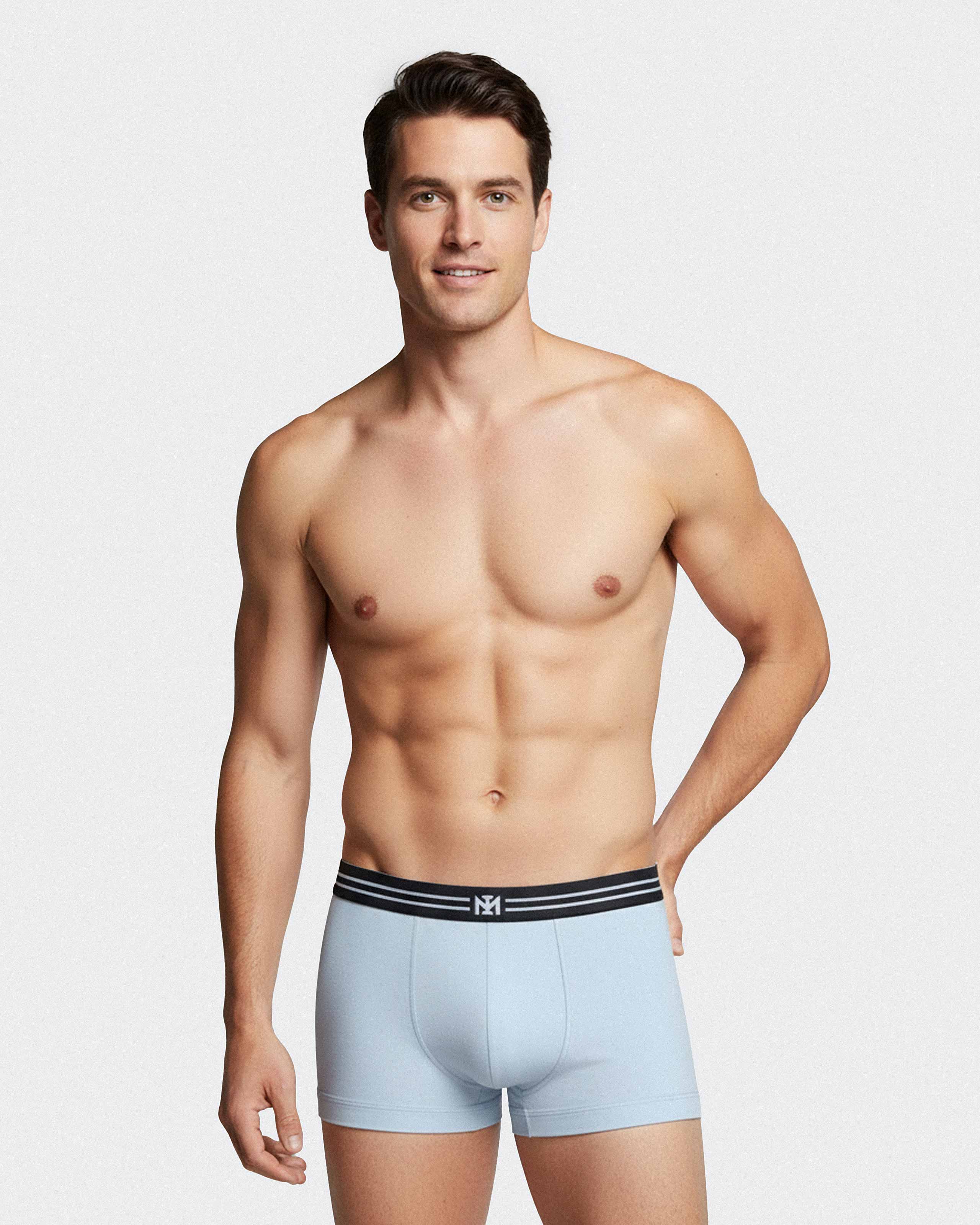 Pack de Boxers lisos en Algodón