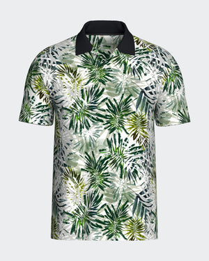 Polo estampado tropical