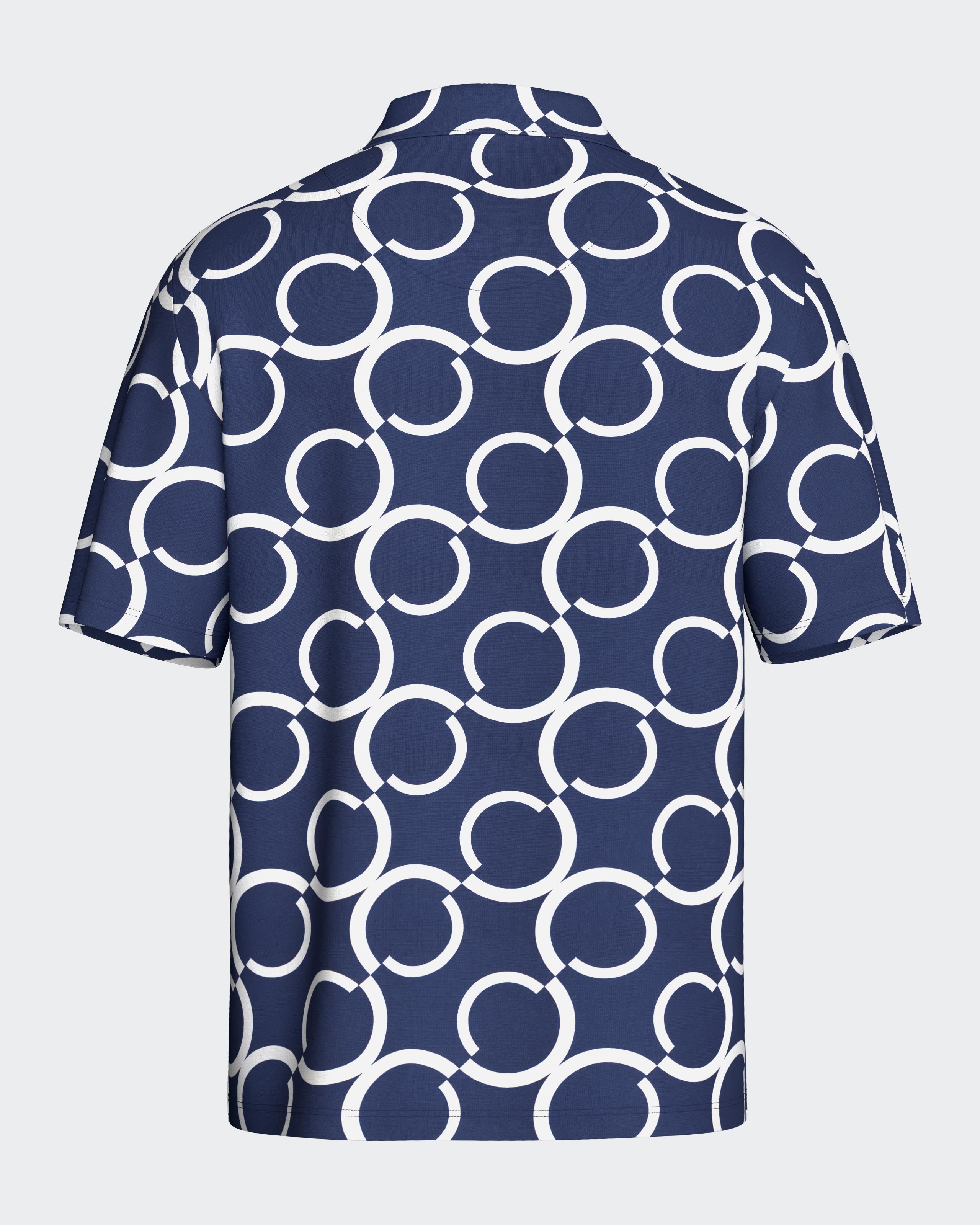 Shirt with geometric print