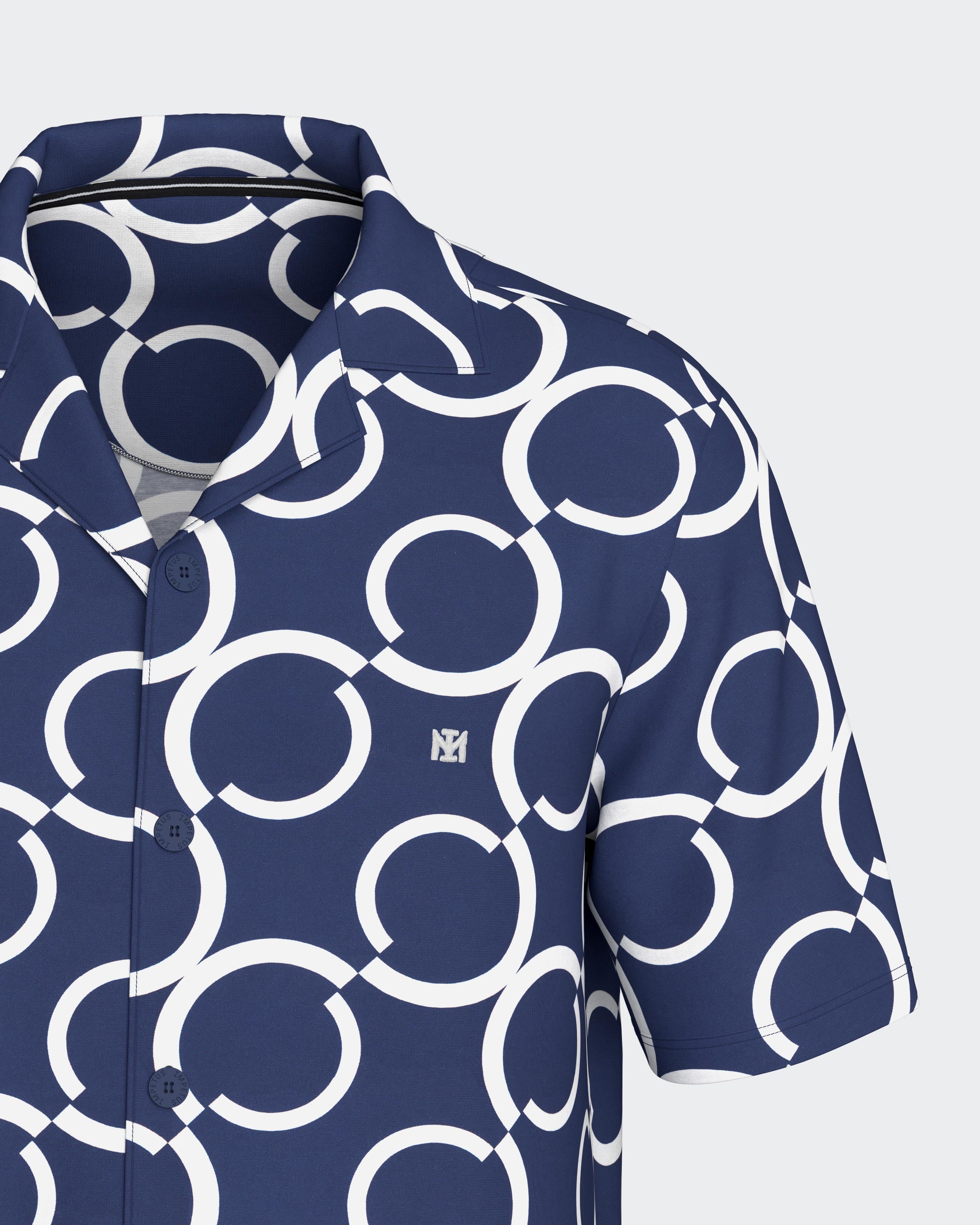 Shirt with geometric print