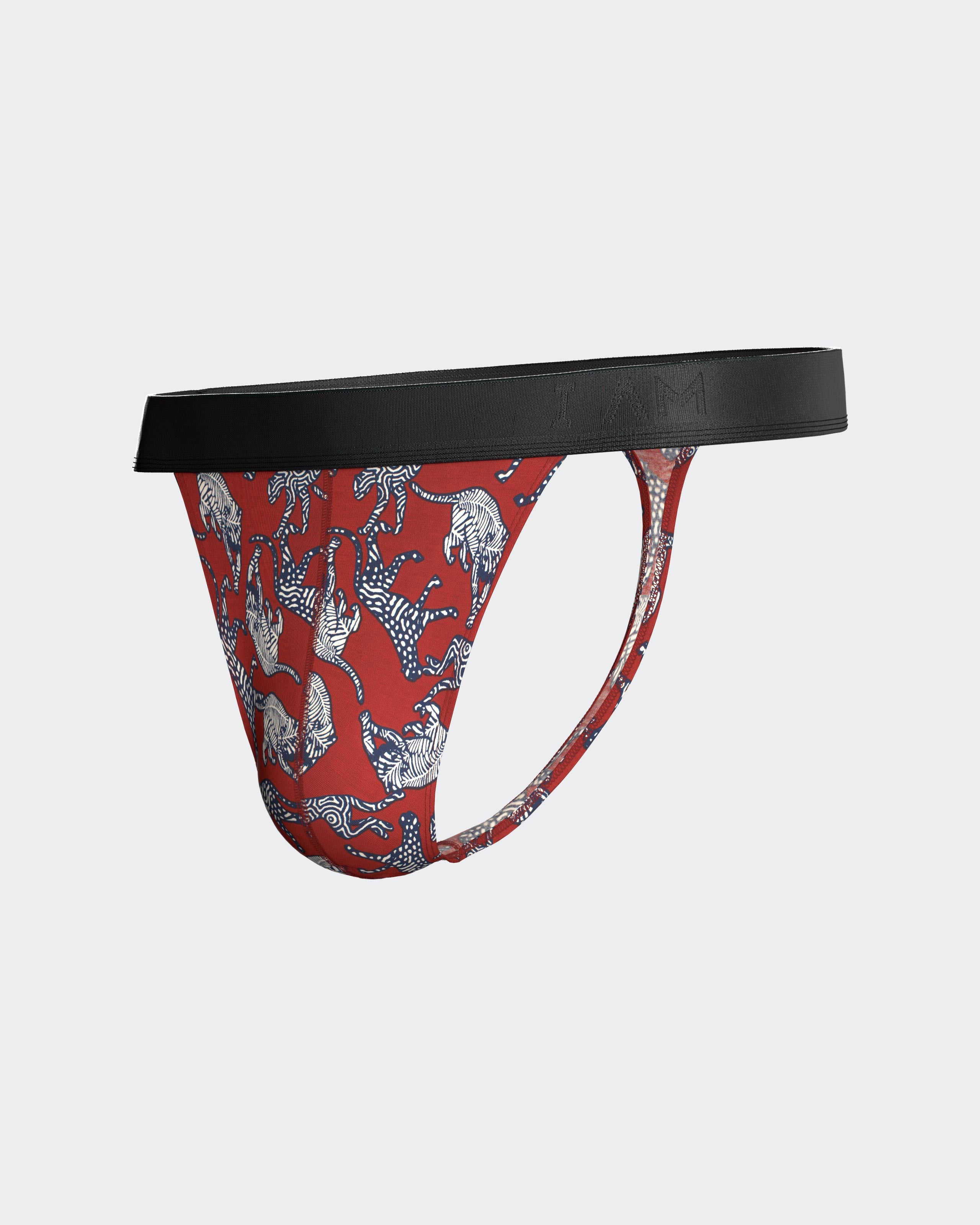 String de homem estampado em Lyocell