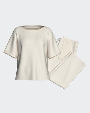 Loungewear‑Set aus Lyocell‑Baumwolle