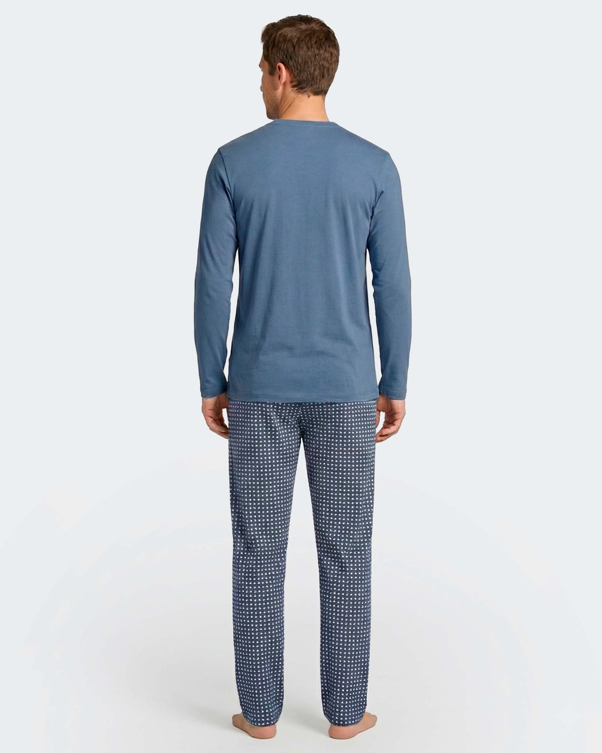 Pyjama cardé d'homme en Coton