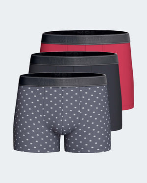 Pack 3 boxers de homem em Algodão