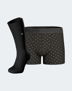 Pack of men's boxer and socks in Cotton