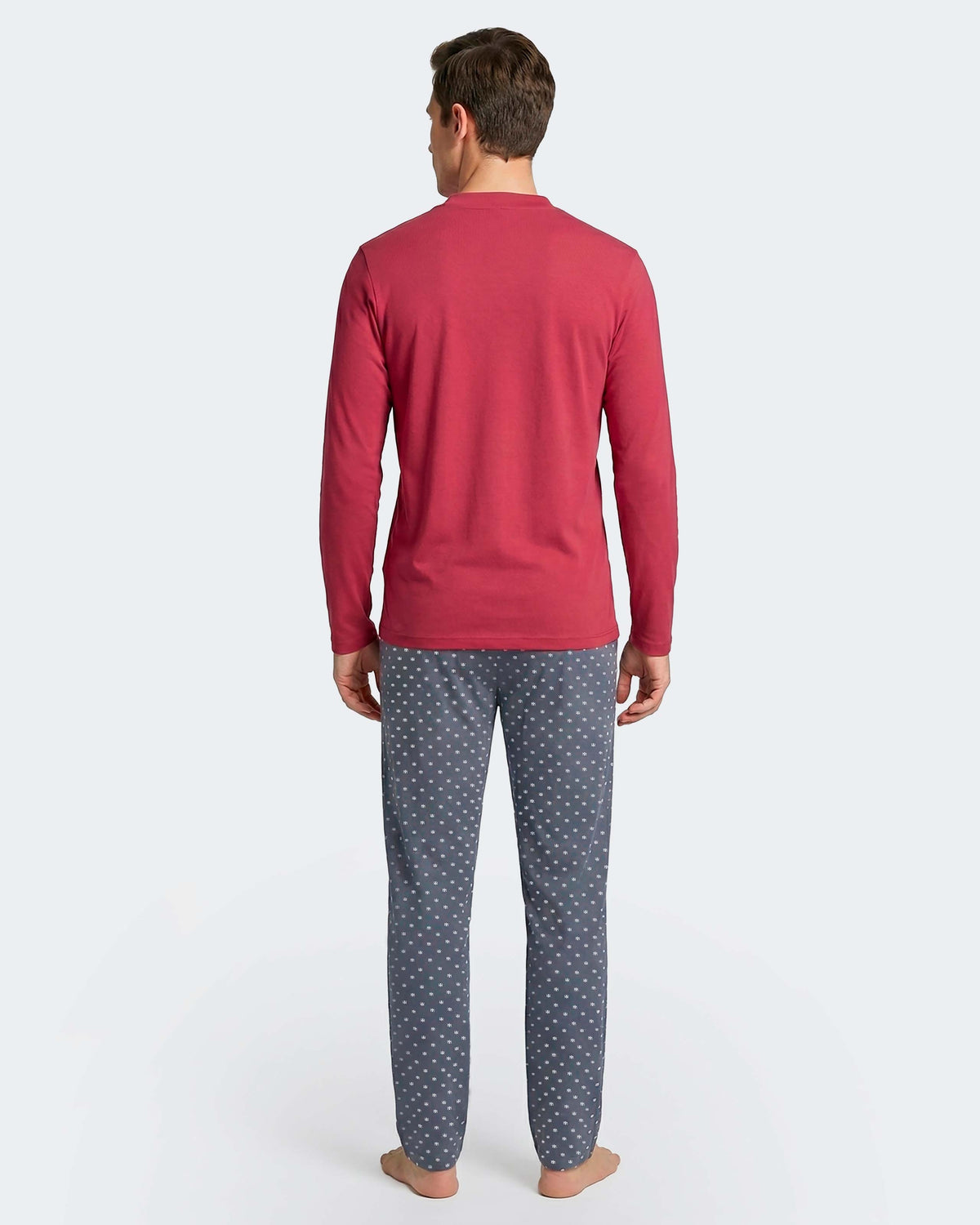 Pyjama cardé d'homme en Coton