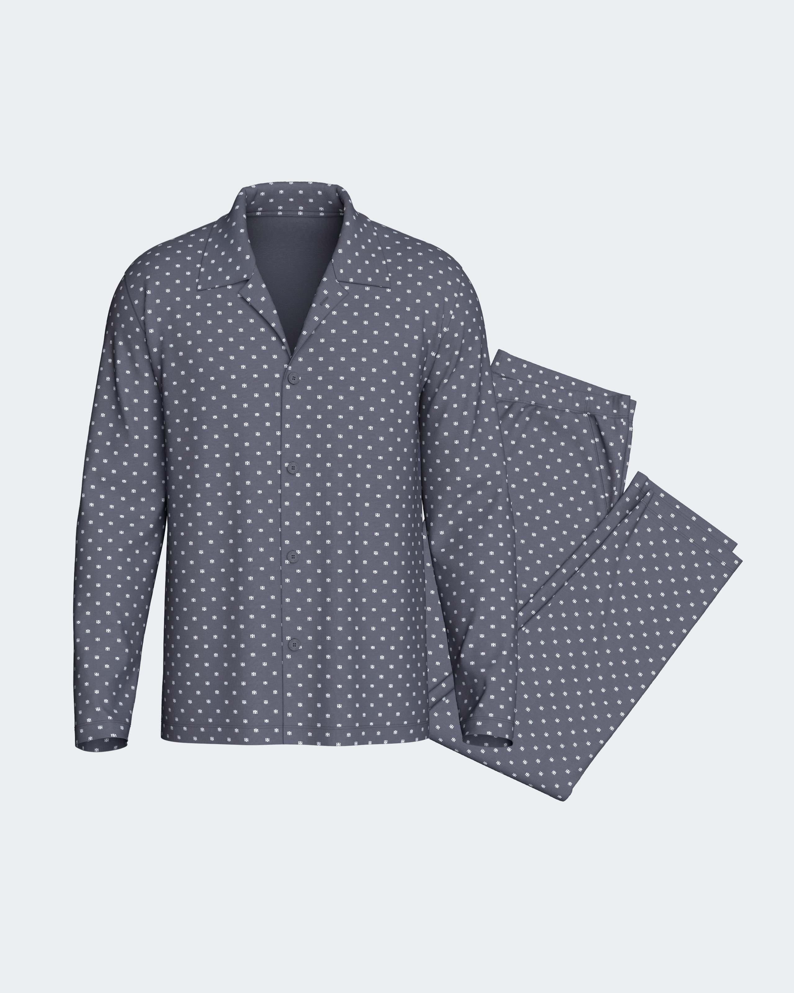 Pyjama cardé d'homme en Coton