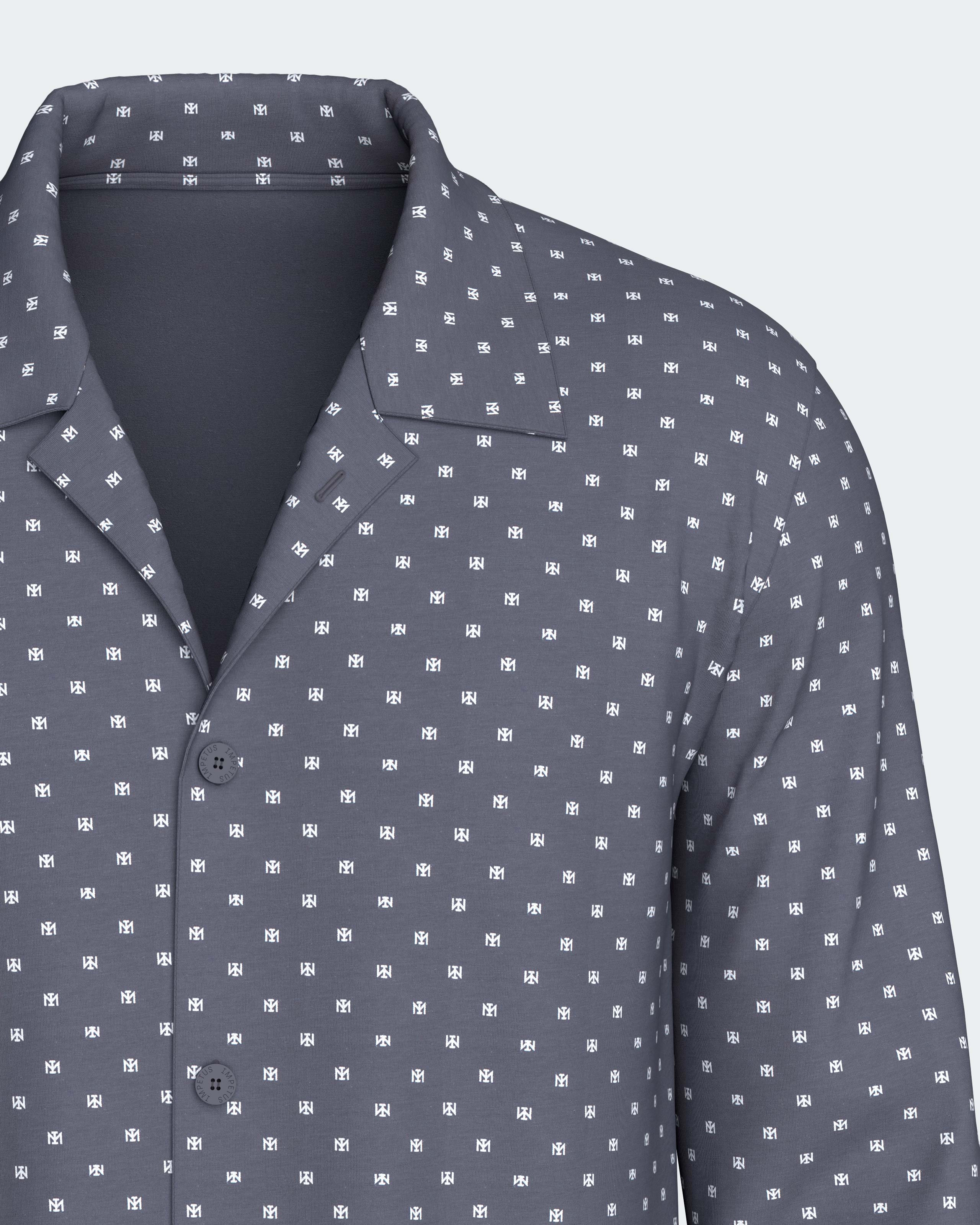 Pyjama cardé d'homme en Coton