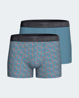 Pack 2 boxers de homem em Algodão Modal