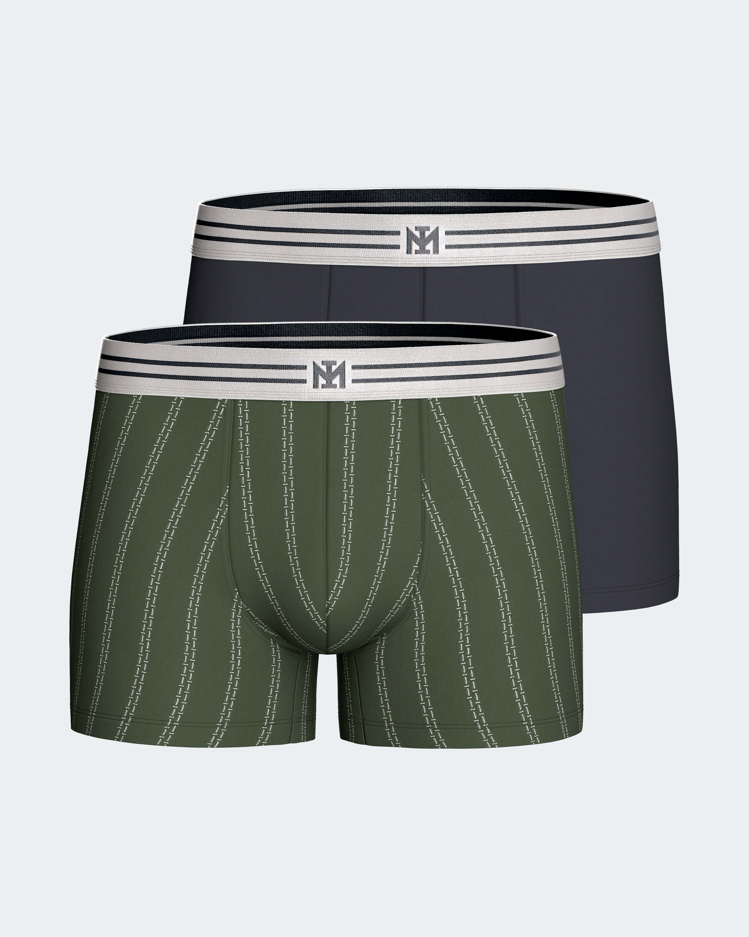 Pack 2 boxers de homem em Algodão