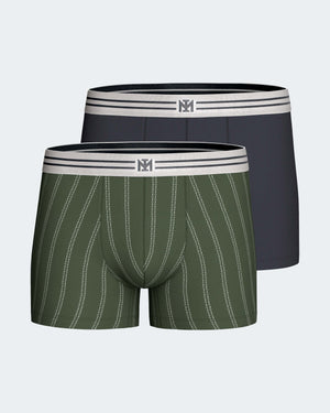 Pack 2 boxers de homem em Algodão