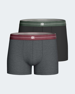 Pack 2 boxers de homem em Algodão