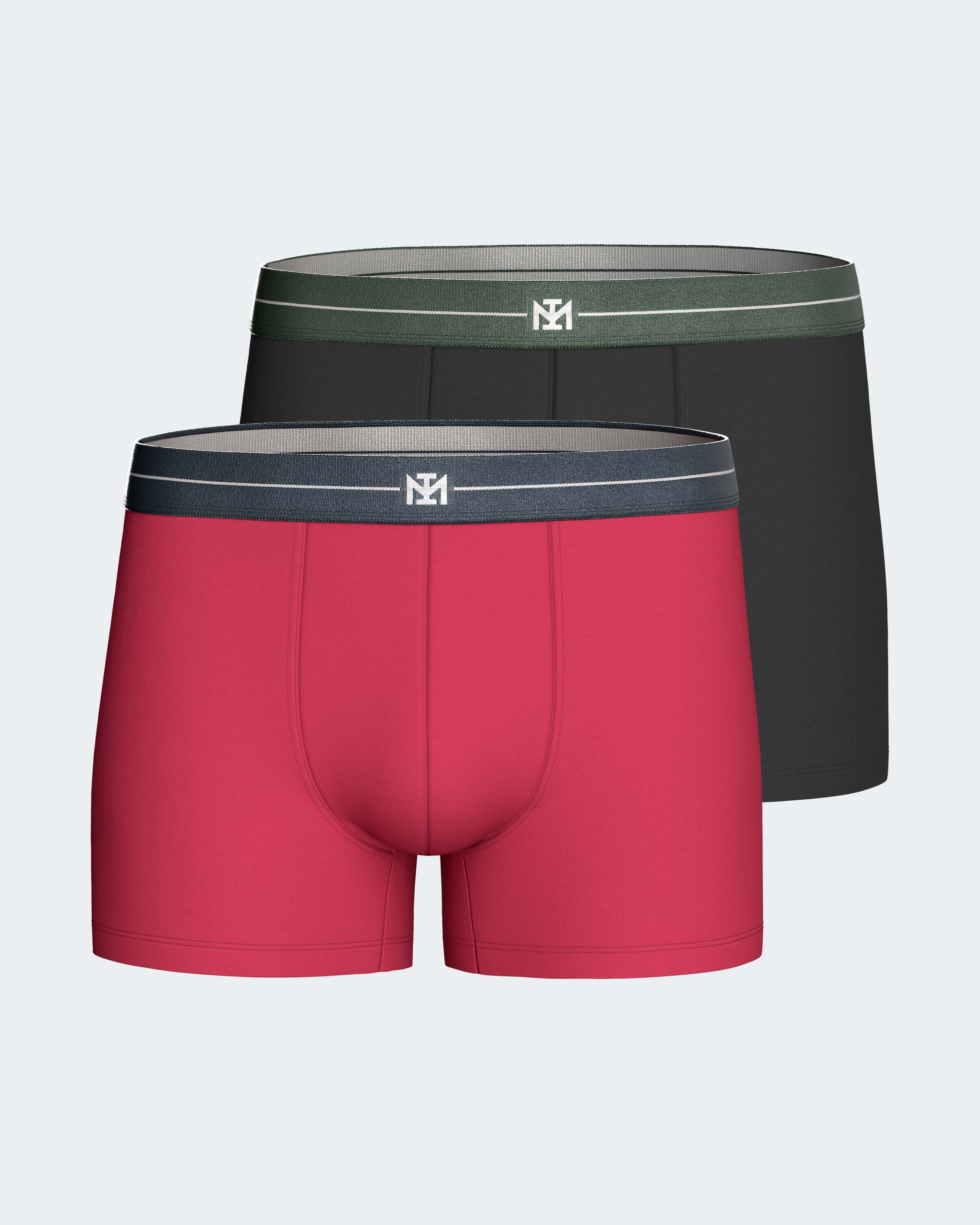 Pack 2 boxers de homem em Algodão