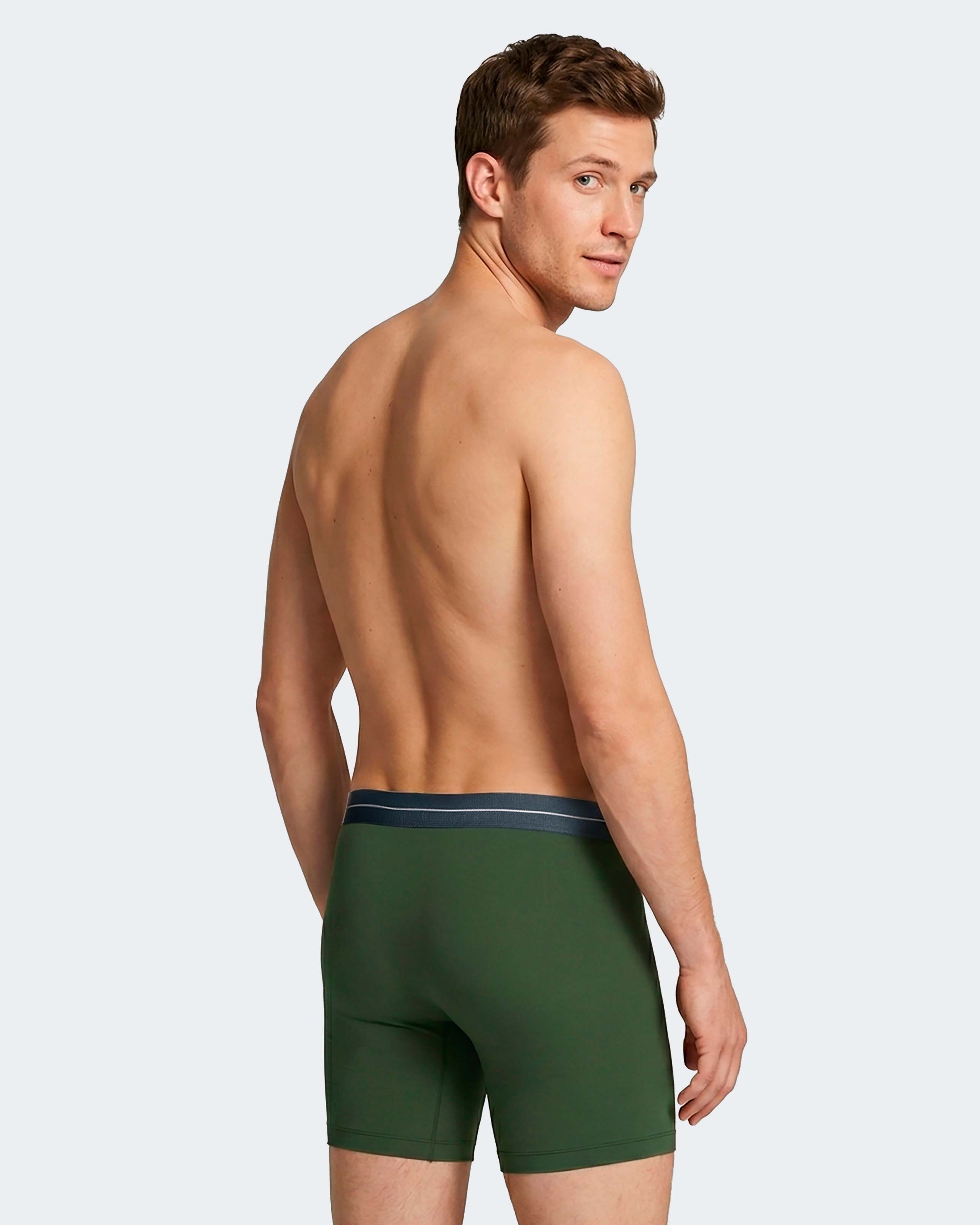 Men's long boxer in Cotton