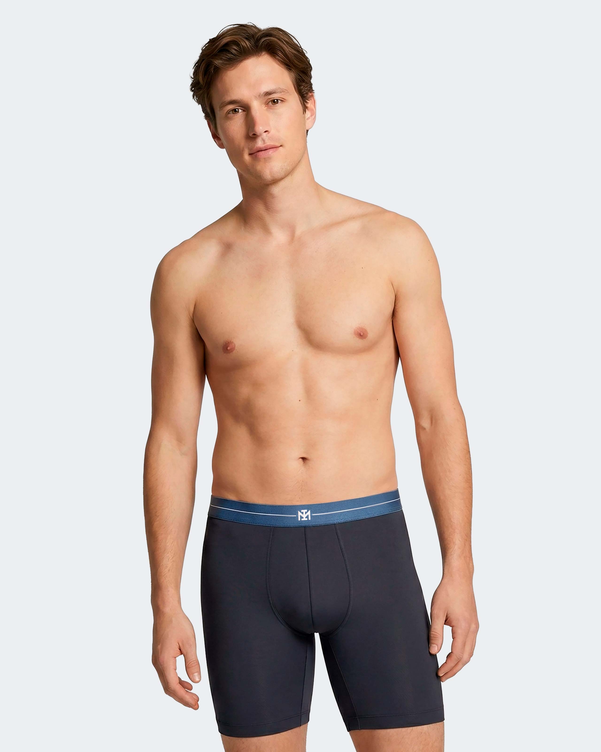 Men's long boxer in Cotton