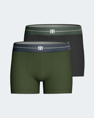 Pack of 2 boys' cotton boxers