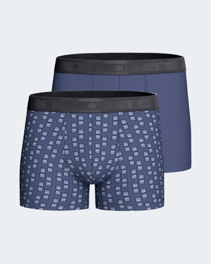 Pack 2 boxers de homem em Algodão Modal