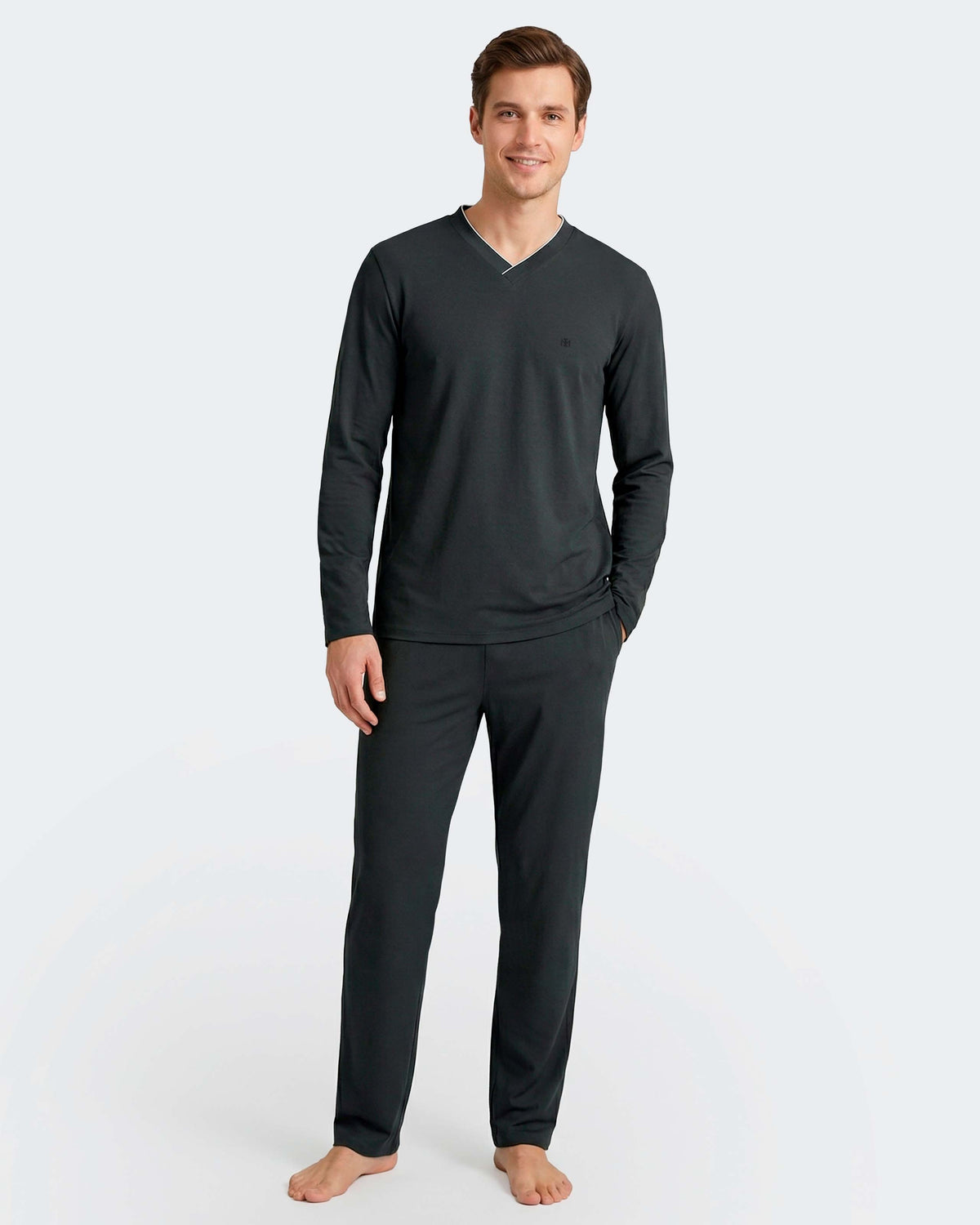 Men's long pyjama bottoms in Modal