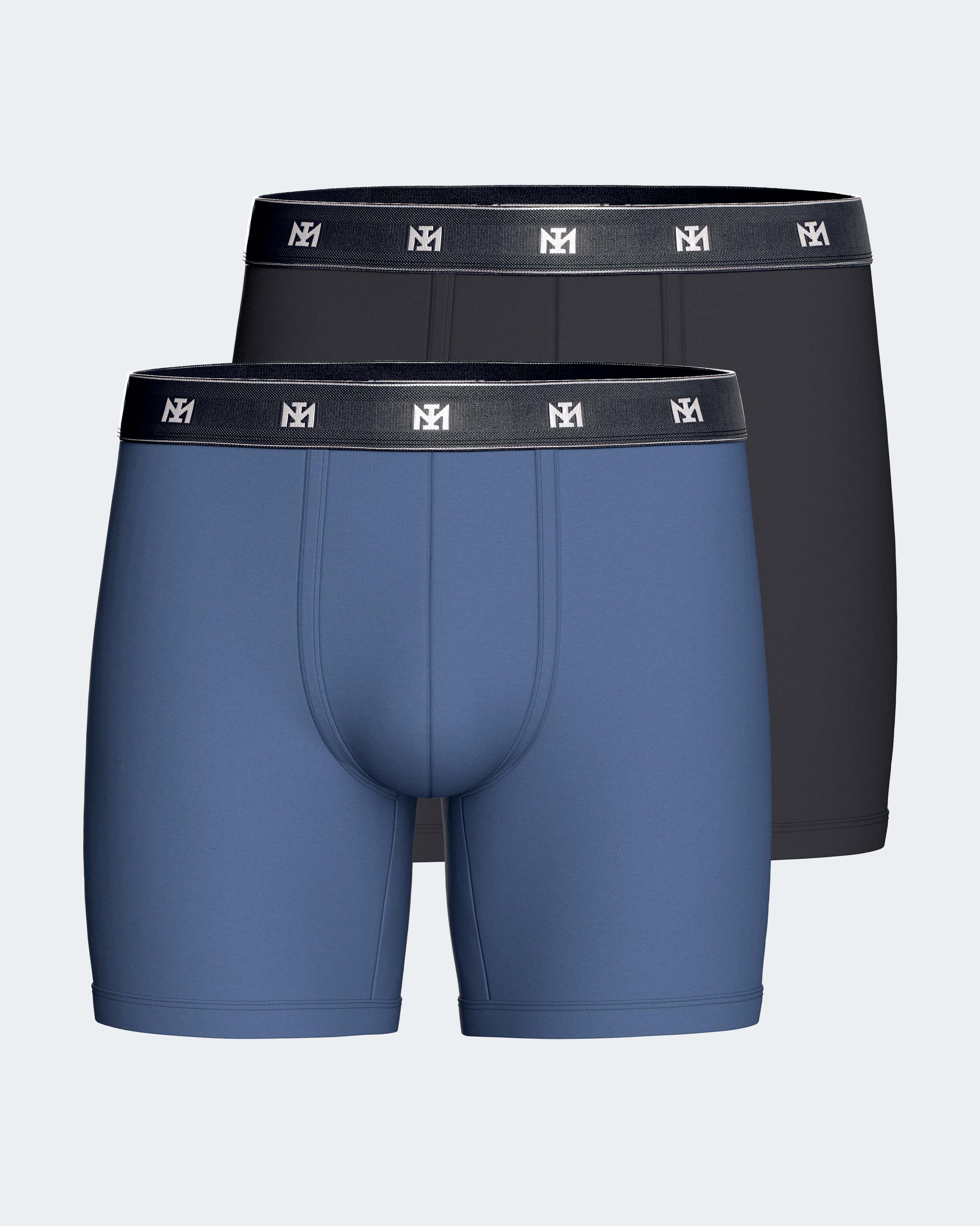 Pack 2 boxers longs d'homme en Lyocell