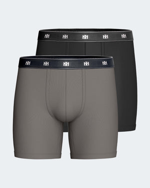 Pack 2 boxers longs d'homme en Lyocell