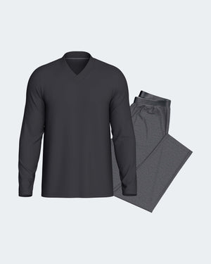Pyjama cardé d'homme en Coton
