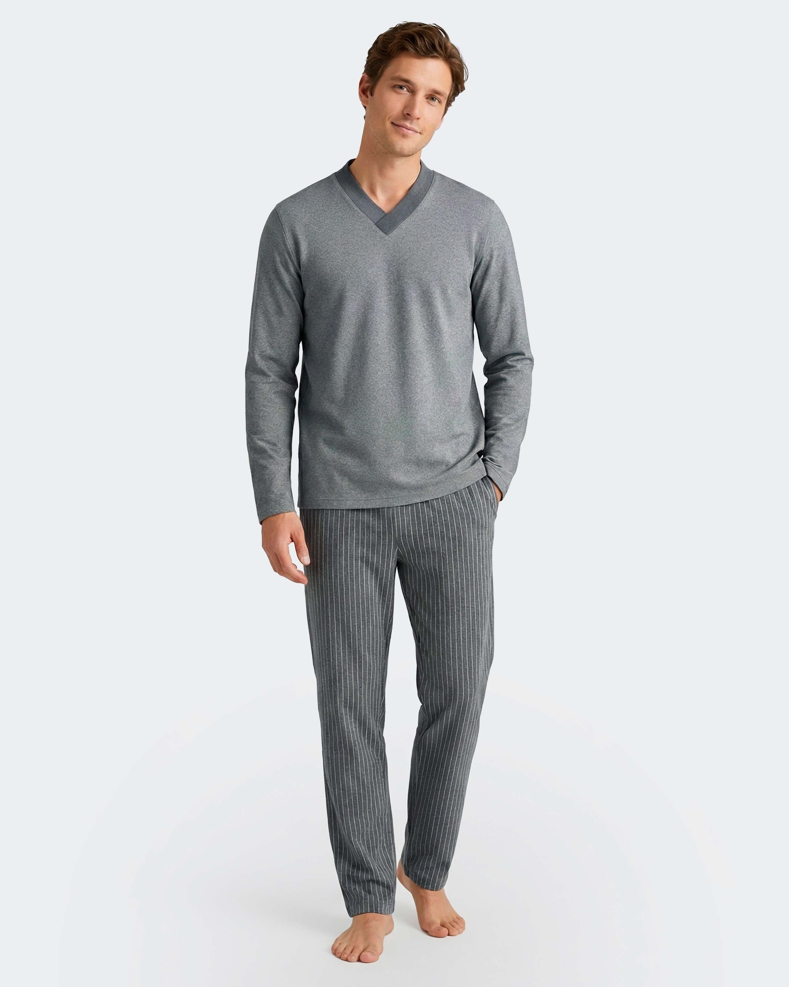 Pyjama chaud d'homme en Coton
