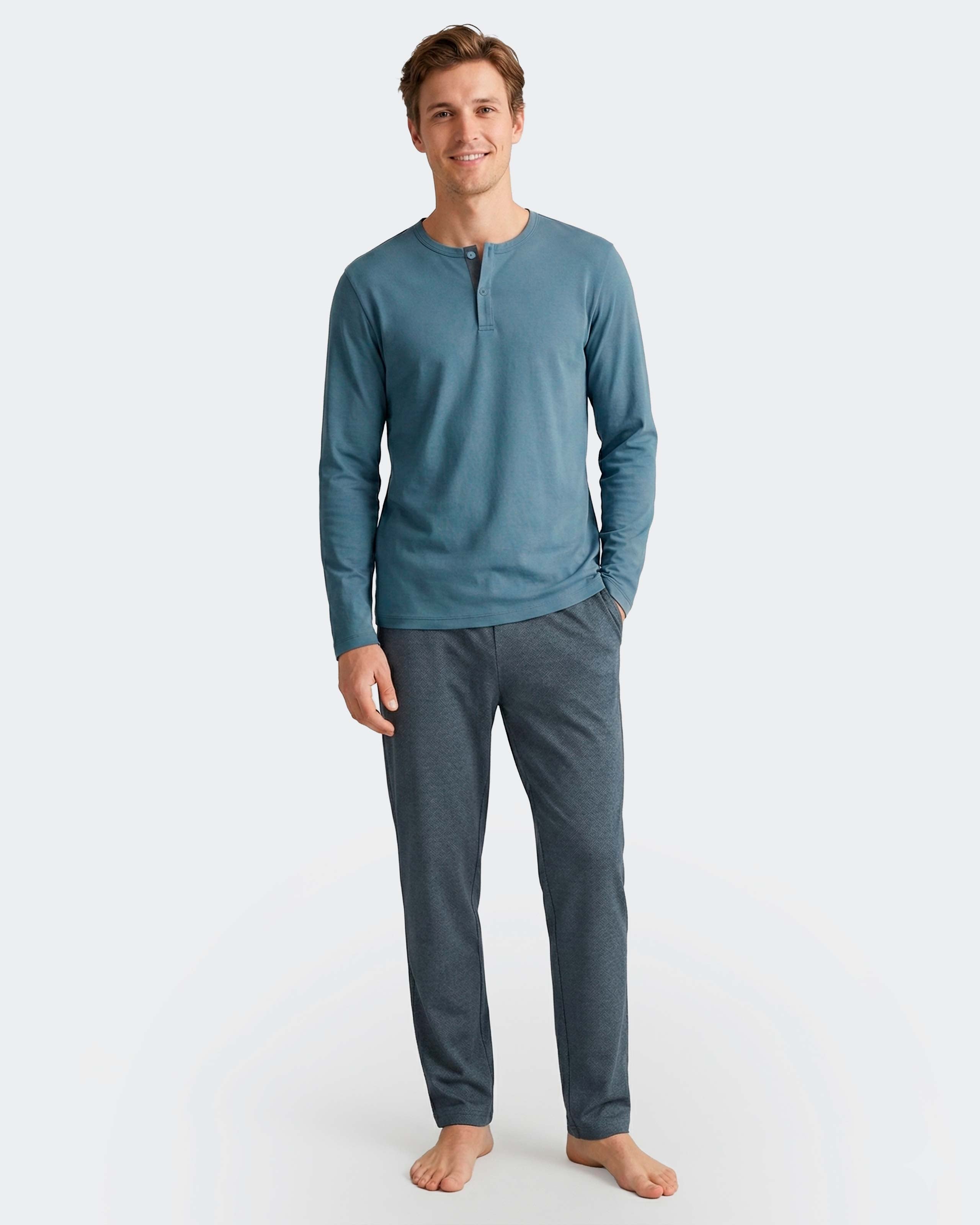Pyjama long d'homme en Coton