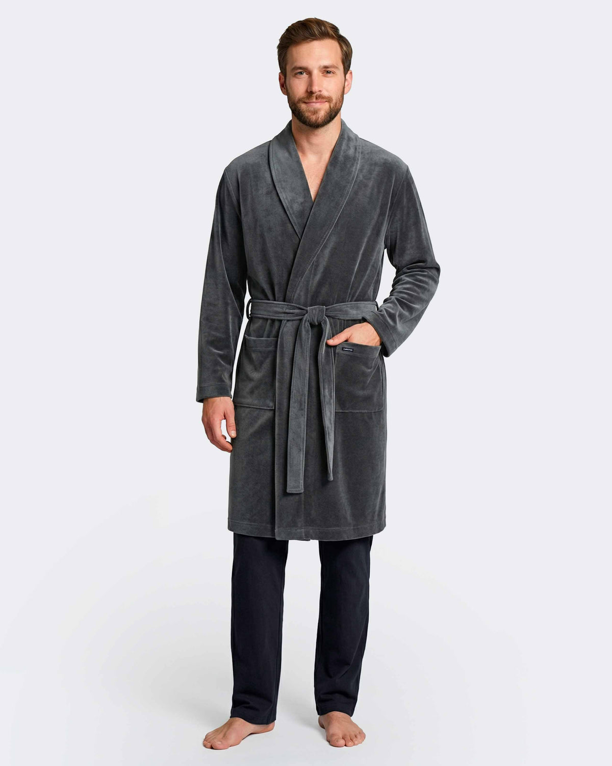 Peignoir thermique en velours