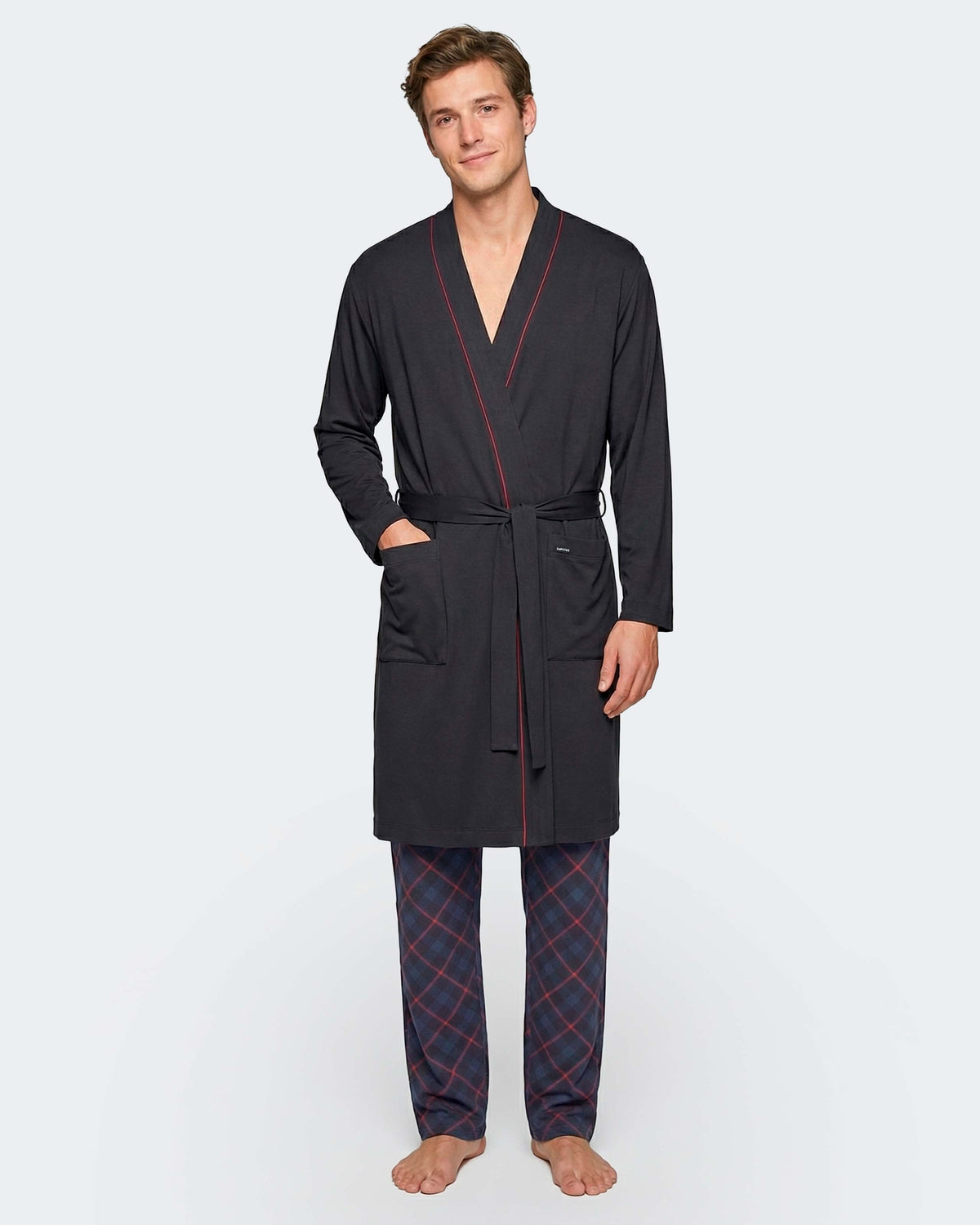 Robe comprido de homem em Algodão Modal