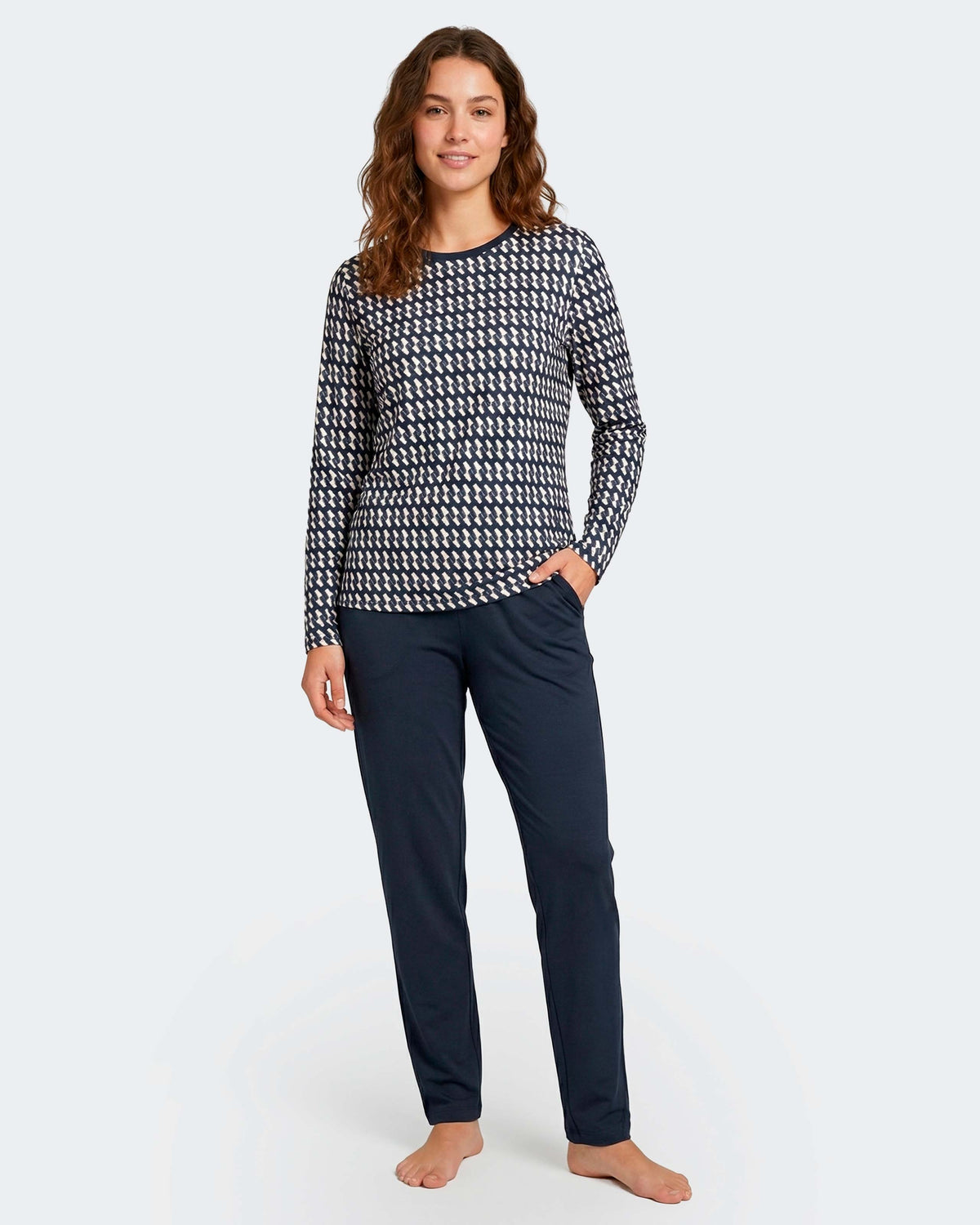 Damen Schlafanzug aus Flanell aus Baumwolle