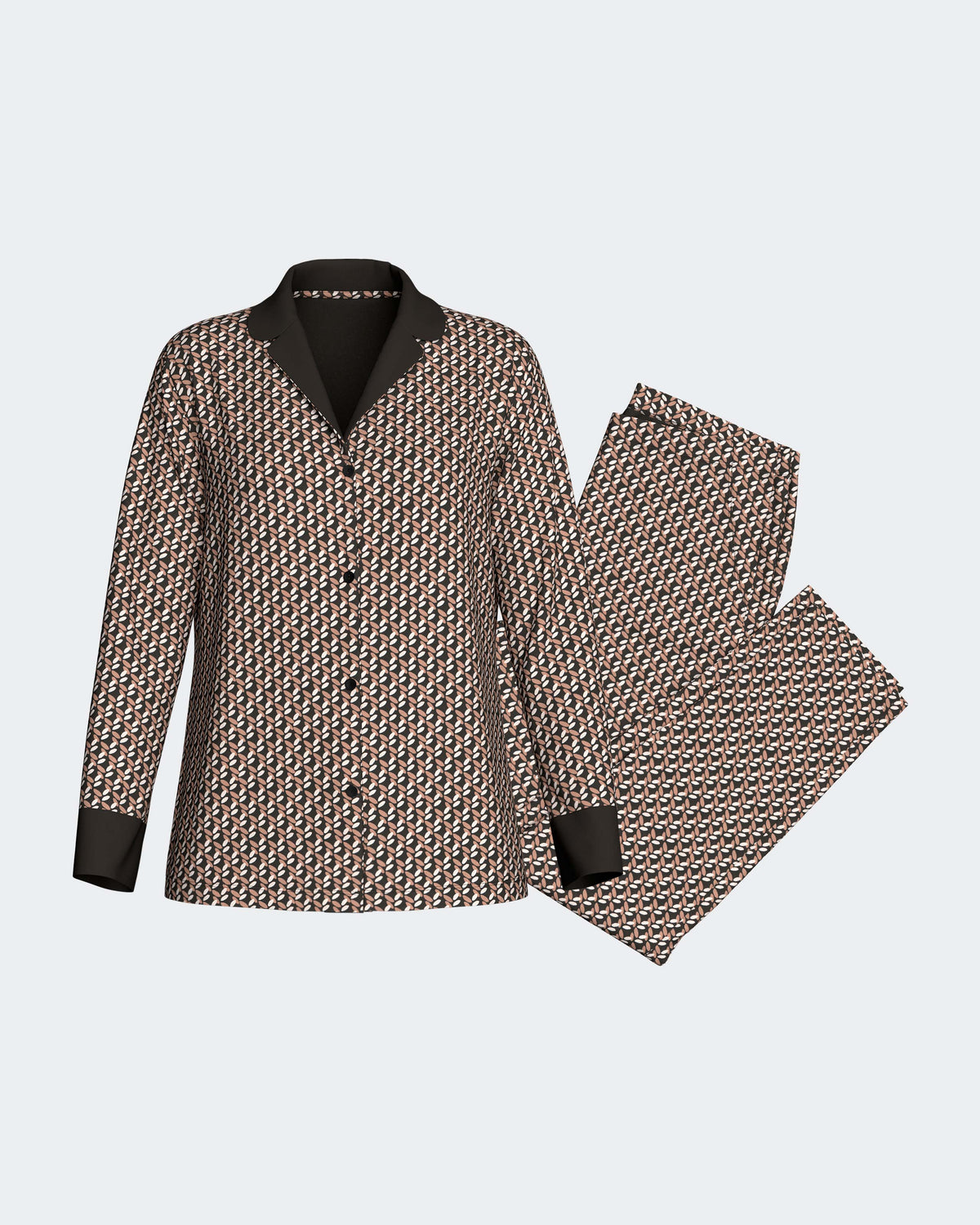 Pyjama cardé pour femme en Coton