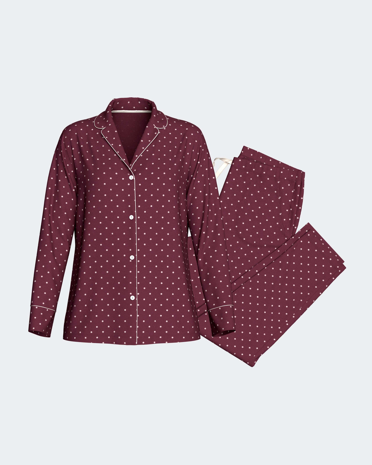 Pyjama cardé en Coton Modal