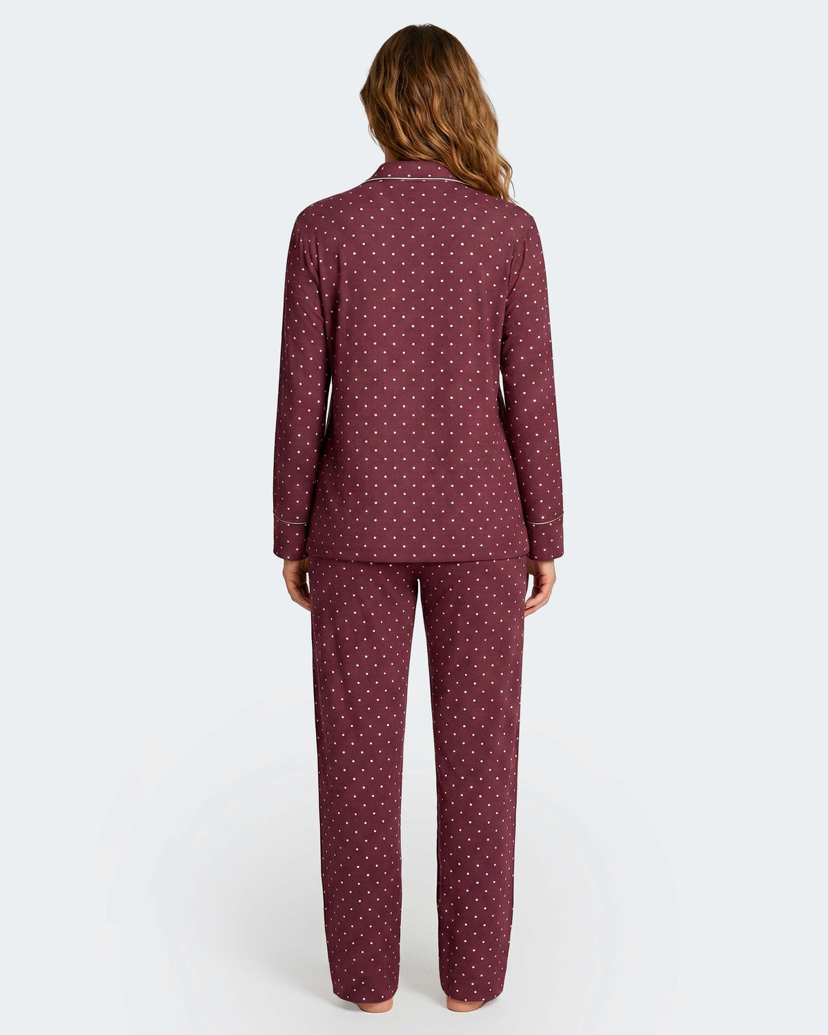 Pyjama cardé en Coton Modal