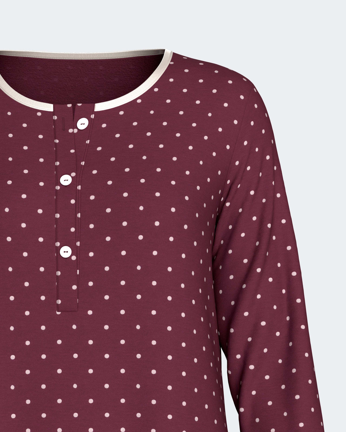 Chemise de nuit cardée en Coton Modal