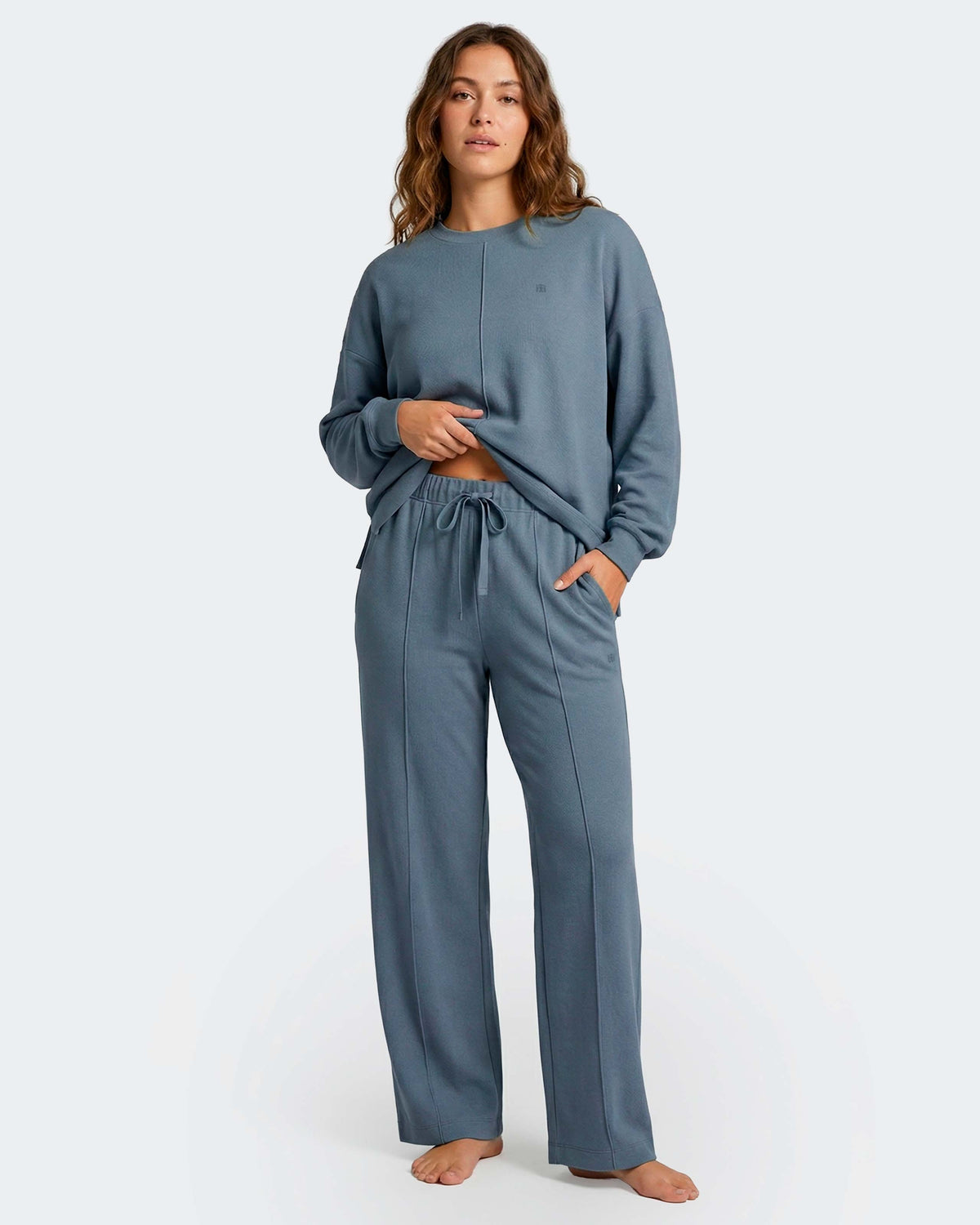 Pantalon large pour femme en Lyocell